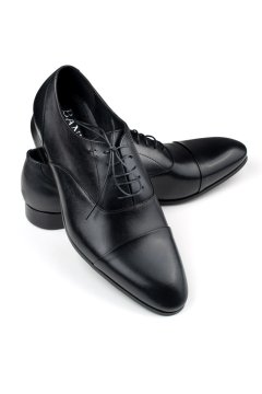 Černé kožené oxford boty Aristeo