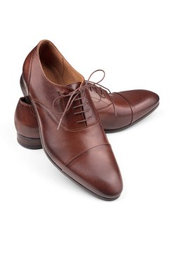 Hnědé kožené oxford boty Aristeo