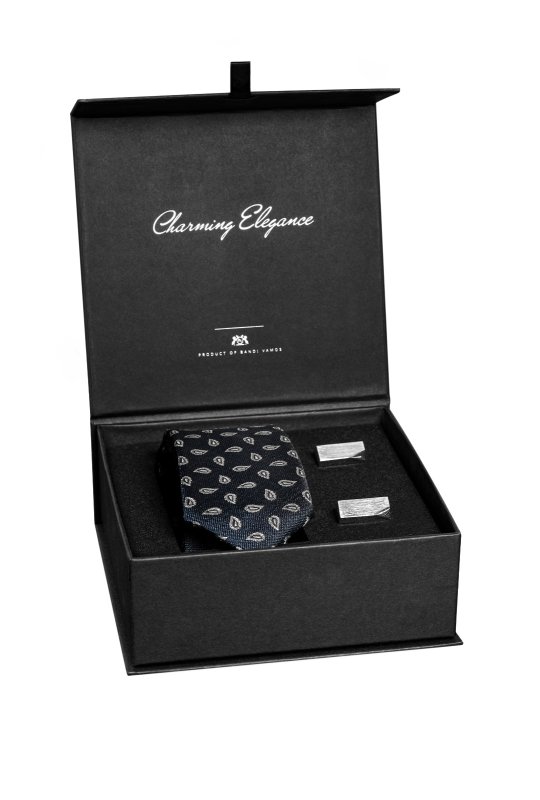 Pánský hedvábný kravatový set, model BASTRE Slim