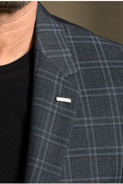 Pánské volnočasové sako BANDI, model TAILORED SATORIO Antracit