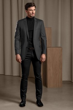 Pánské volnočasové kalhoty BANDI, STRAIGHT FIT PAULINO Nero