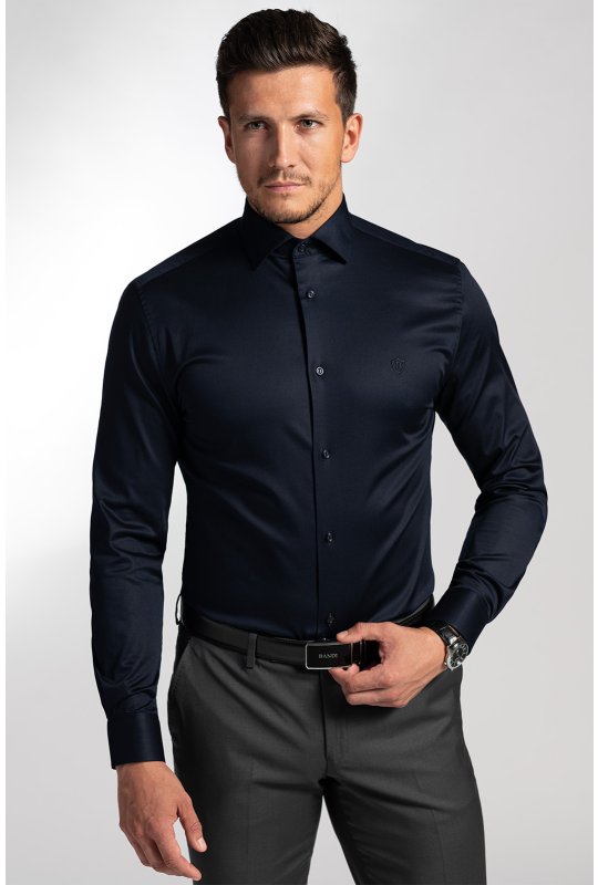 Pánská košile BANDI, model SLIM LARICCIO Indaco